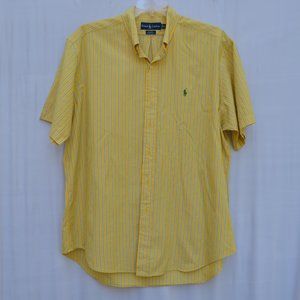 Ralph Lauren Blake Yellow Striped Shirt XL